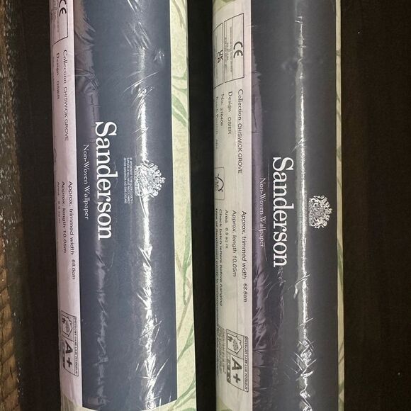 Sanderson Osier willow cream 2 rolls 216409 wall paper - Picture 5 of 9